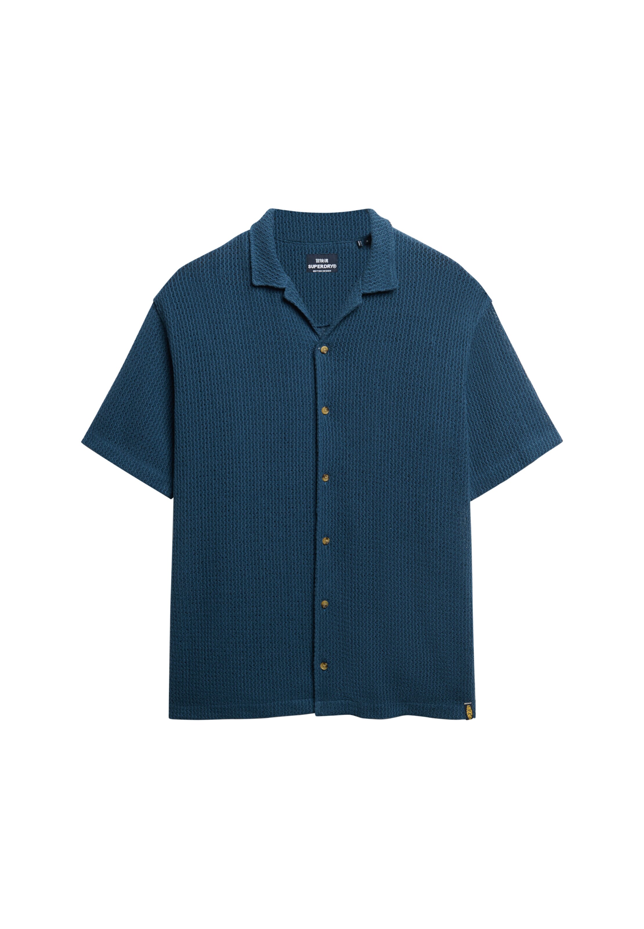 Superdry Comfort fit Overhemd in Blauw: voorkant