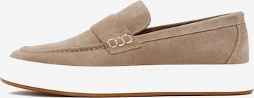 Derimod Instappers in Beige: voorkant