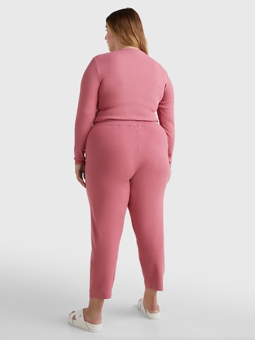 Tommy Hilfiger Curve Tapered Pants in Pink