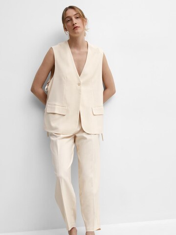 Tapered Pantaloni con pieghe 'SELFINA' di SELECTED FEMME in beige