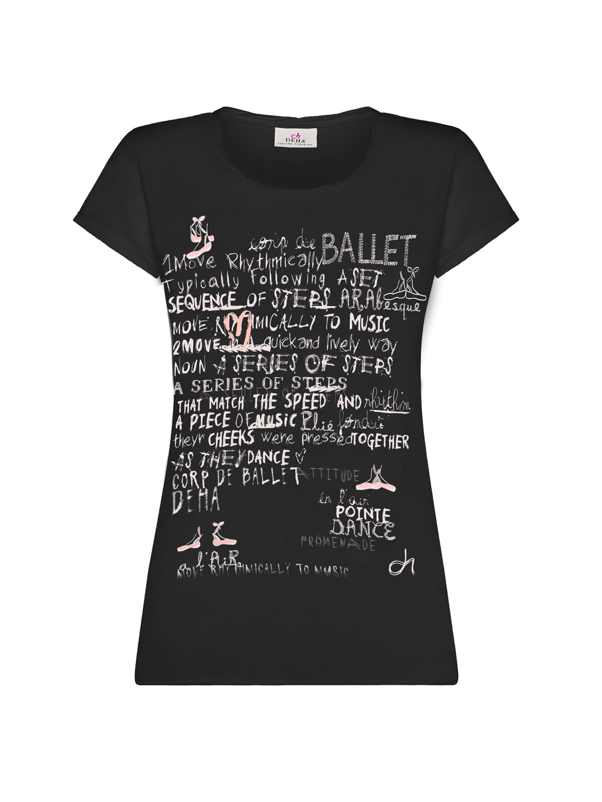 DEHA Performance shirt in Black: front