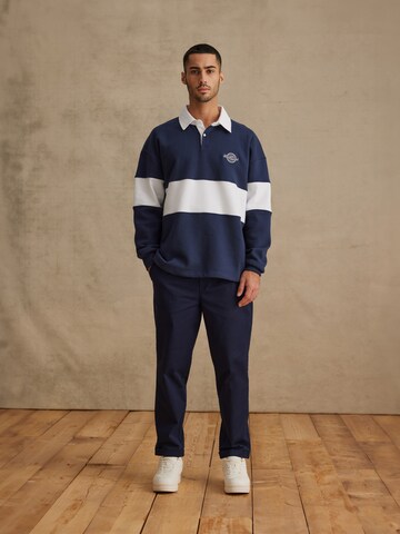 Sweat-shirt 'Samir' DAN FOX APPAREL en bleu : devant