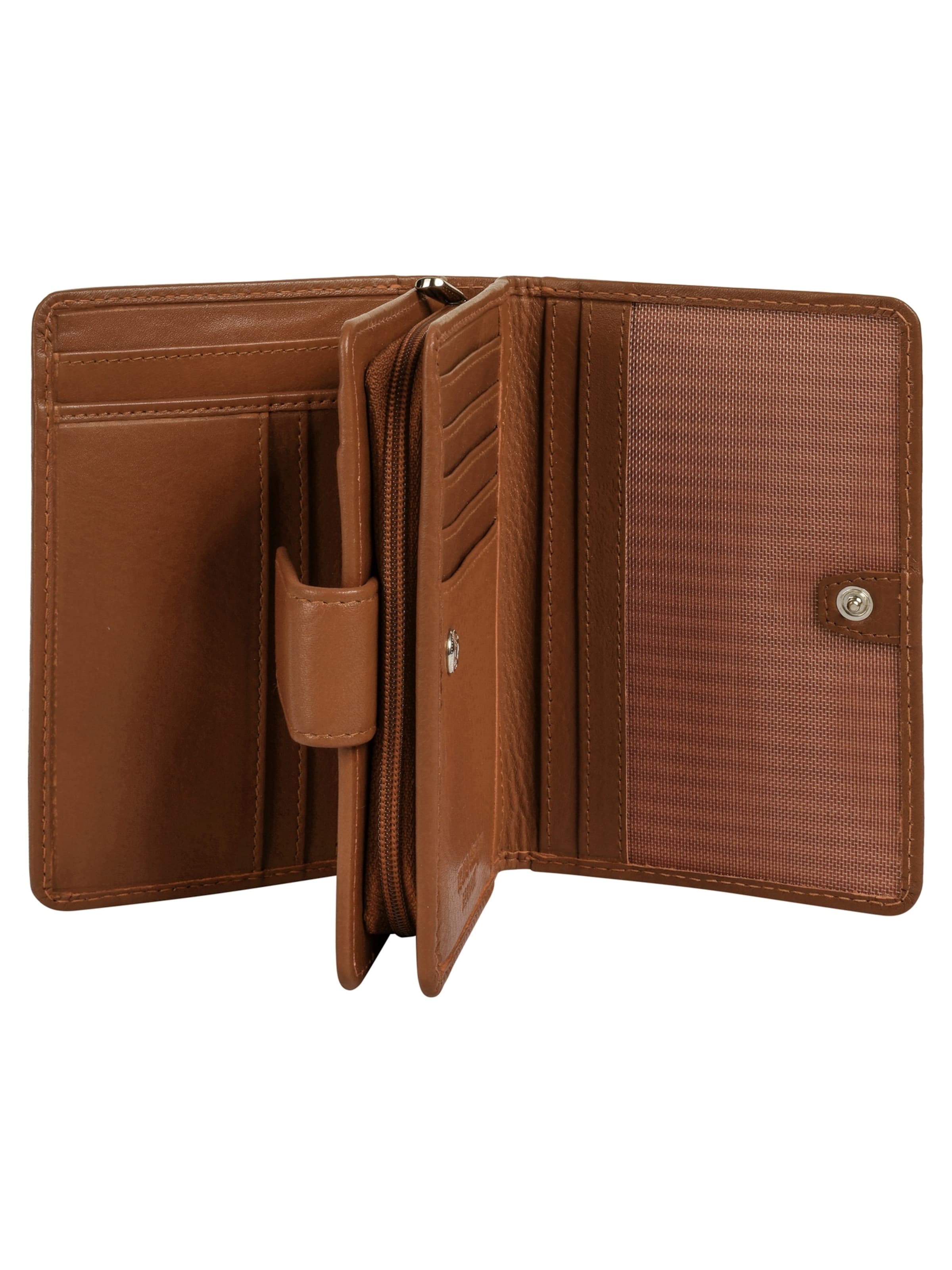 Szuna Wallet 'Szuna Geldbörse mit Reißverschluss' in Brown