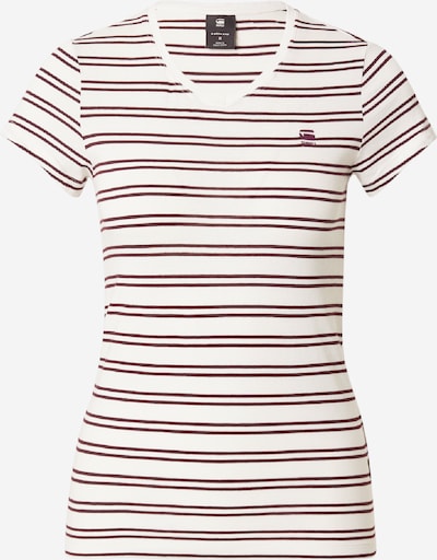 Marškinėliai 'Eyben' iš G-STAR, spalva – kaštoninė spalva / balta, Prekių apžvalga