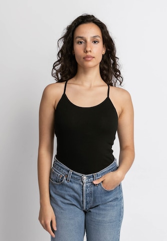 SNOCKS Top in Black: front