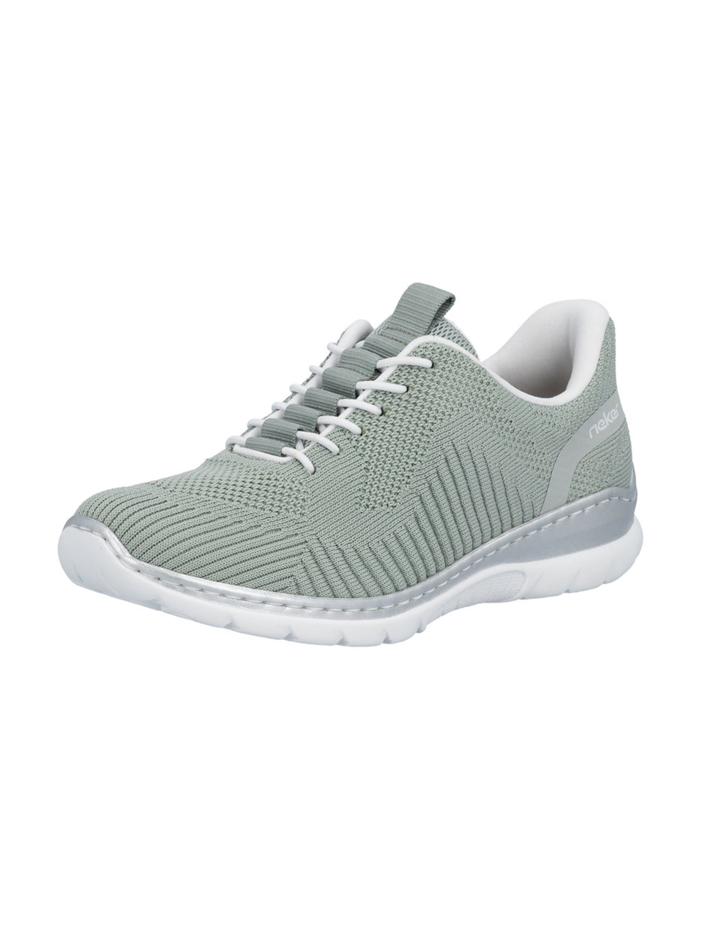Sneaker bassa di Rieker in verde: frontale