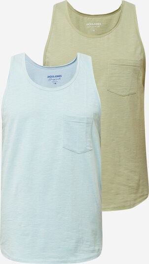 világoskék / khaki JACK & JONES Póló, Termék nézet