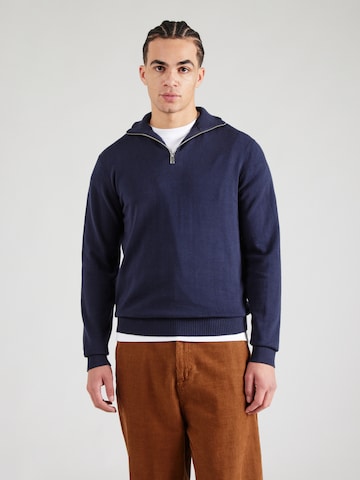 SELECTED HOMME Pullover 'SLHBERG' in Blau: Vorderseite