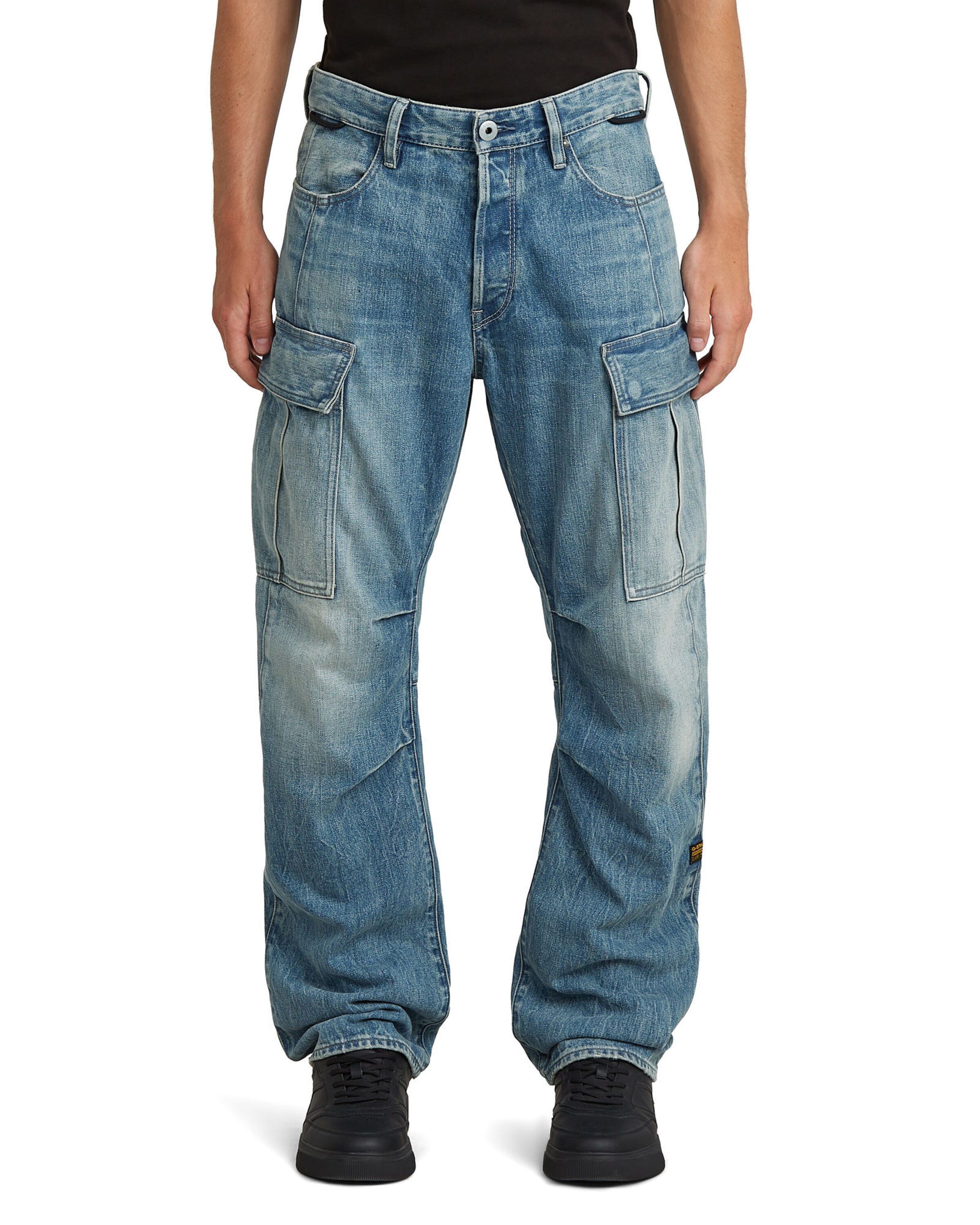 G-STAR Regular Cargojeans 'Contor' in Blauw: voorkant