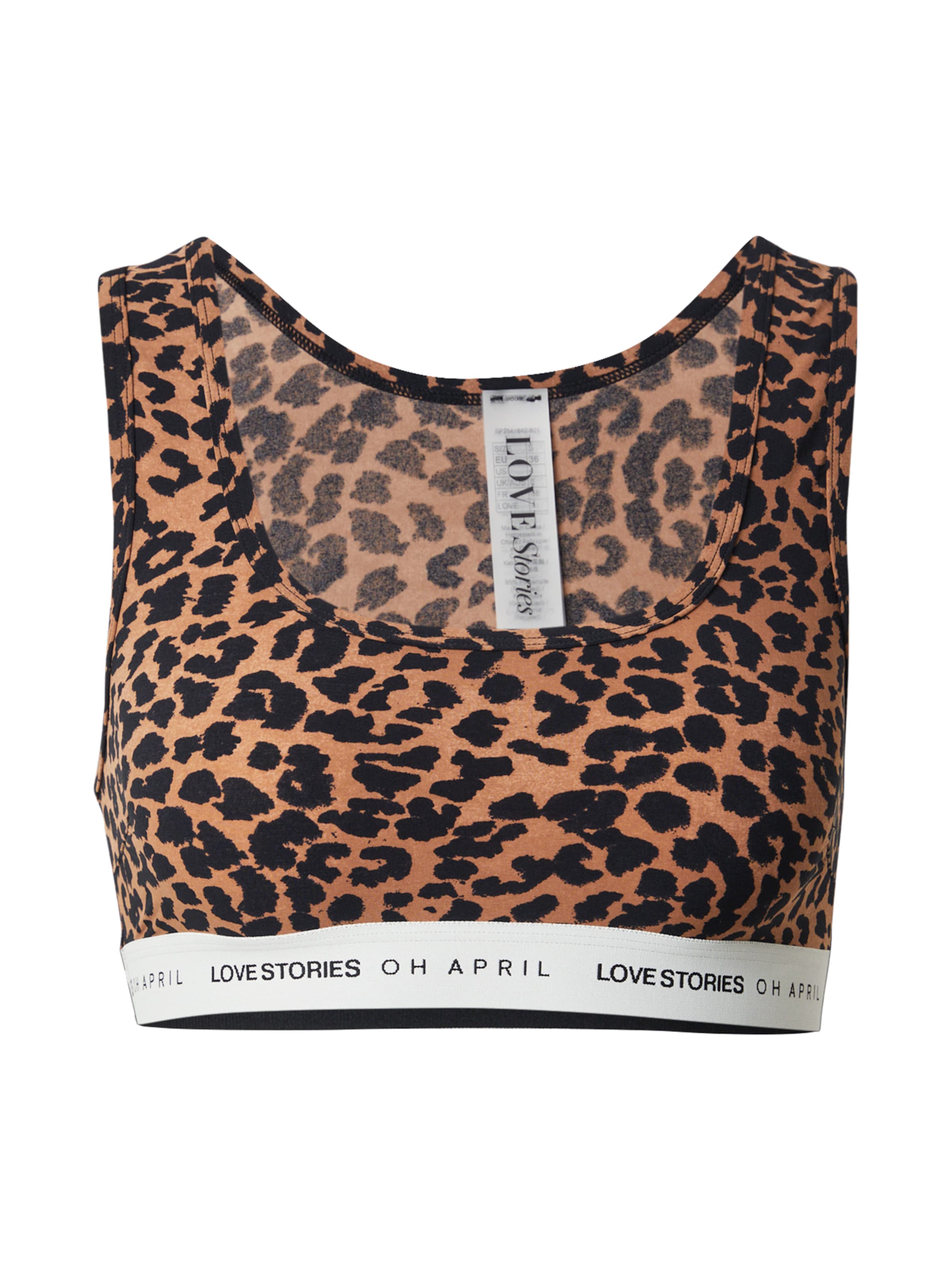 OH APRIL Õlapaelteta topp Rinnahoidja 'Rika', värv pruun: eest vaates