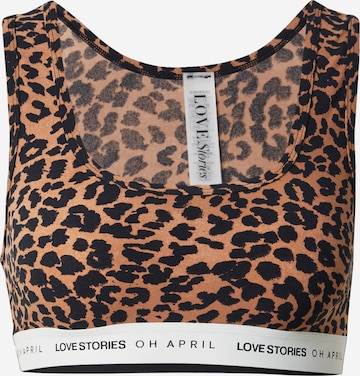 OH APRILBustier Grudnjak 'Rika' - smeđa boja: prednji dio