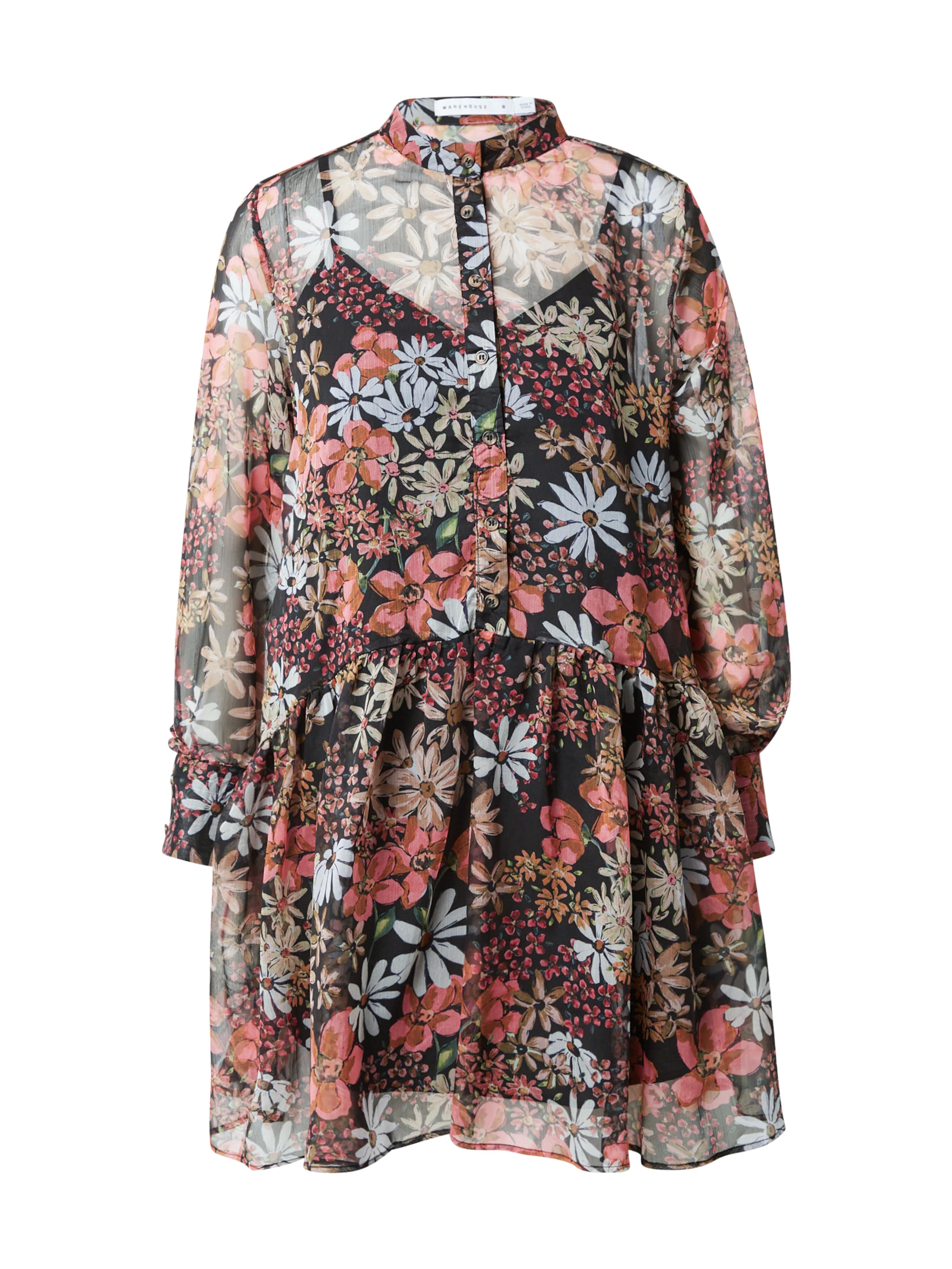 Warehouse Μπλουζοφόρεμα σε μαύρο: μπροστά