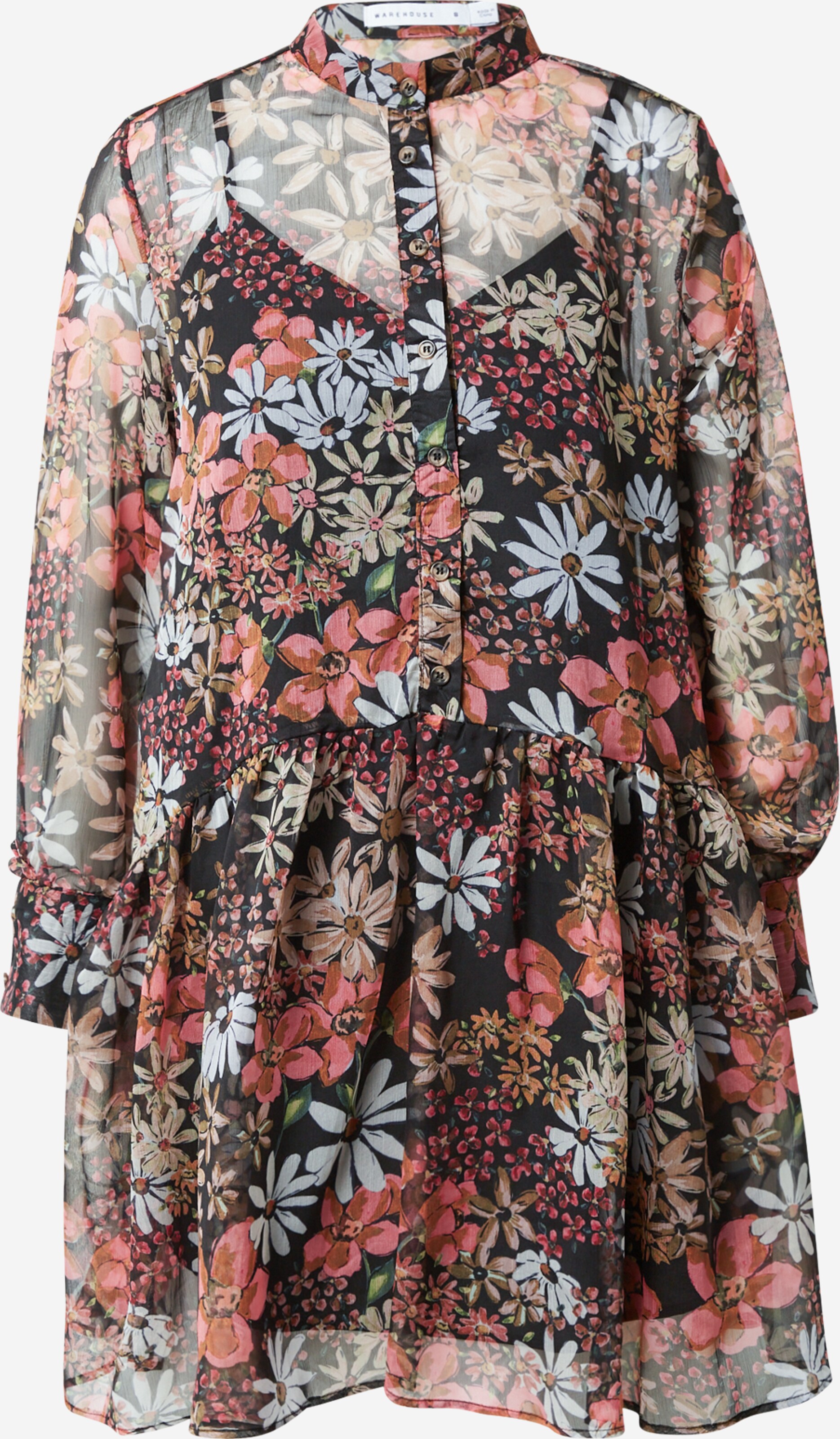 Warehouse floral shirt dress sales
