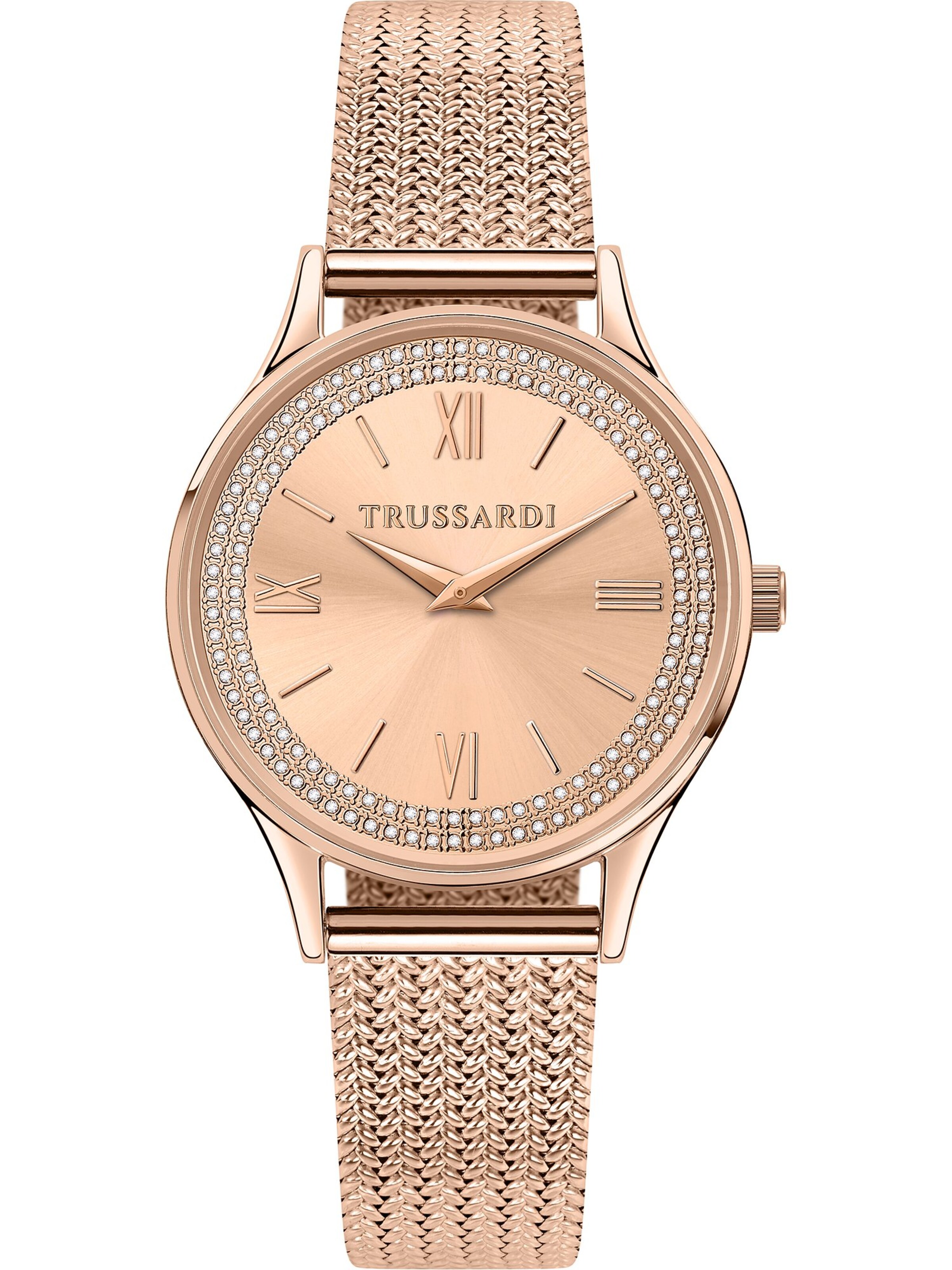 Trussardi Analoguhr in Pink: Vorderseite