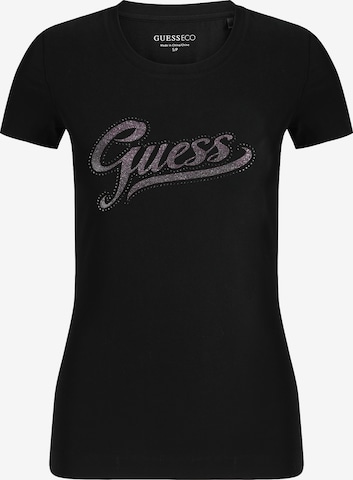 T-shirt GUESS en noir : devant