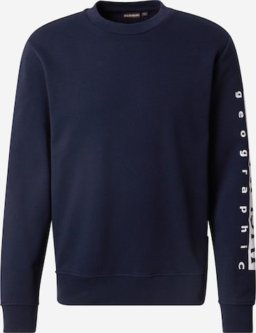 NAPAPIJRI Sweatshirt 'BADAS' in Blue: front