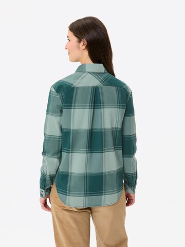 VAUDE Athletic button up shirt 'Farsund III' in Green