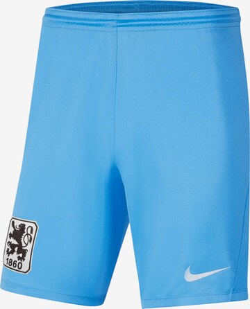 NIKE Regular Workout Pants 'TSV 1860 München' in Blue: front