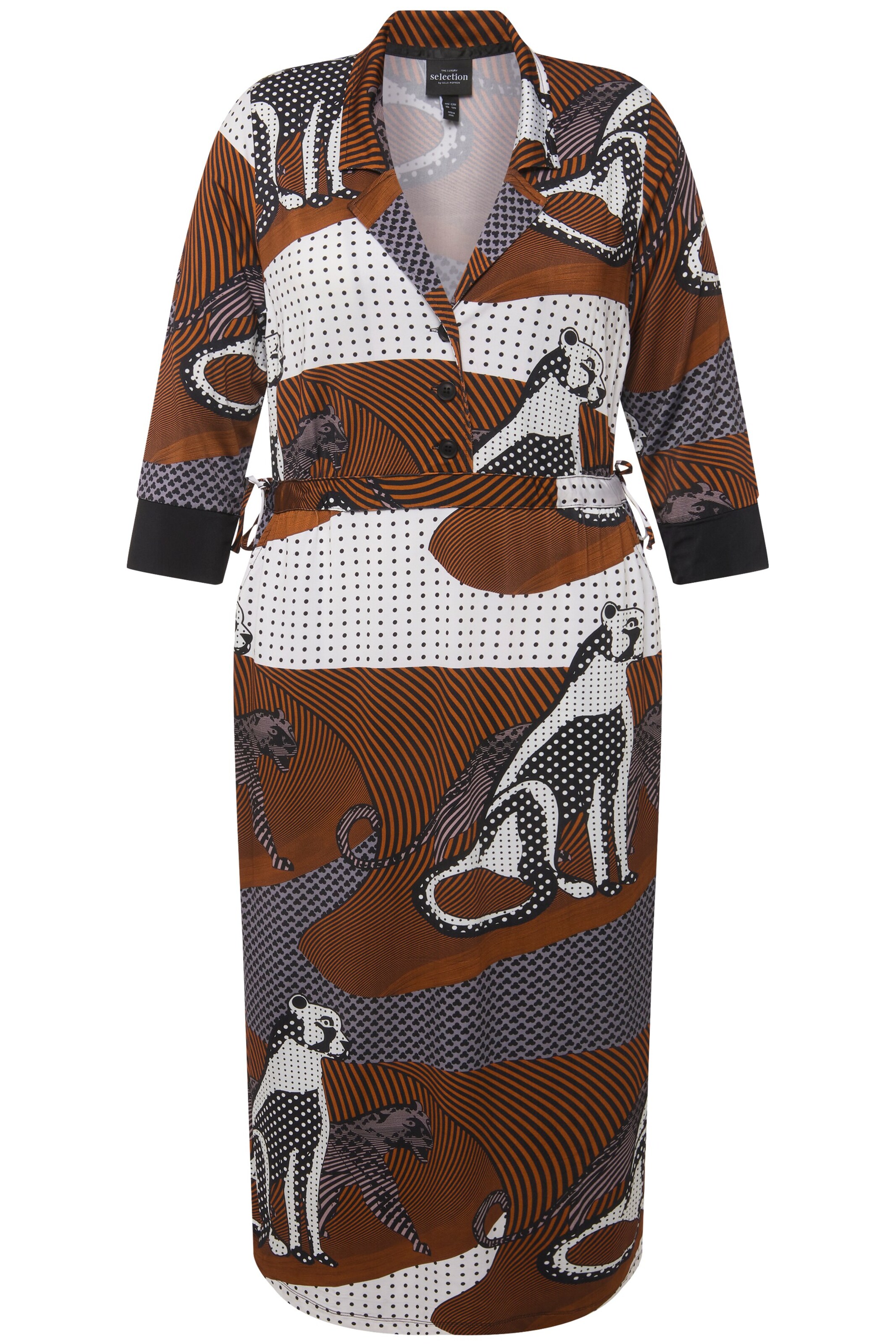 Ulla Popken Kleid in Orange: Vorderseite