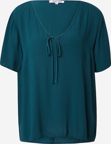 ABOUT YOU Blouse 'Malou' in Groen: voorkant