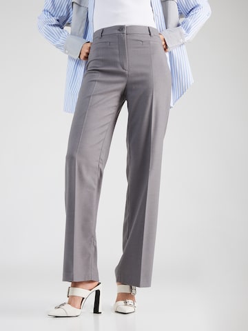 Regular Pantalon à plis Monki en gris : devant