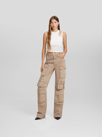 Bershka Loosefit Kapsáče – hnědá