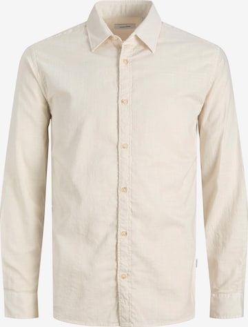 JACK & JONES Button Up Shirt 'Lub' in White: front