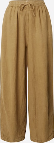 TOPSHOP - Pierna ancha Pantalón en verde: frente