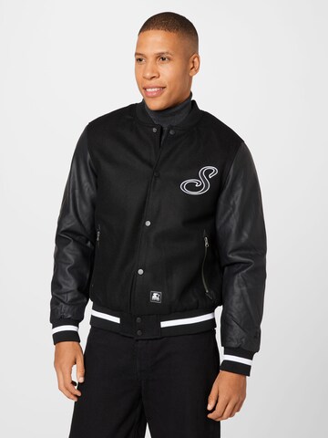 Veste mi-saison Starter Black Label en noir : devant