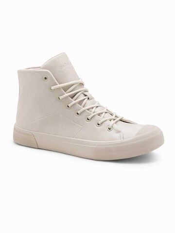 Ombre High-top trainers in Beige