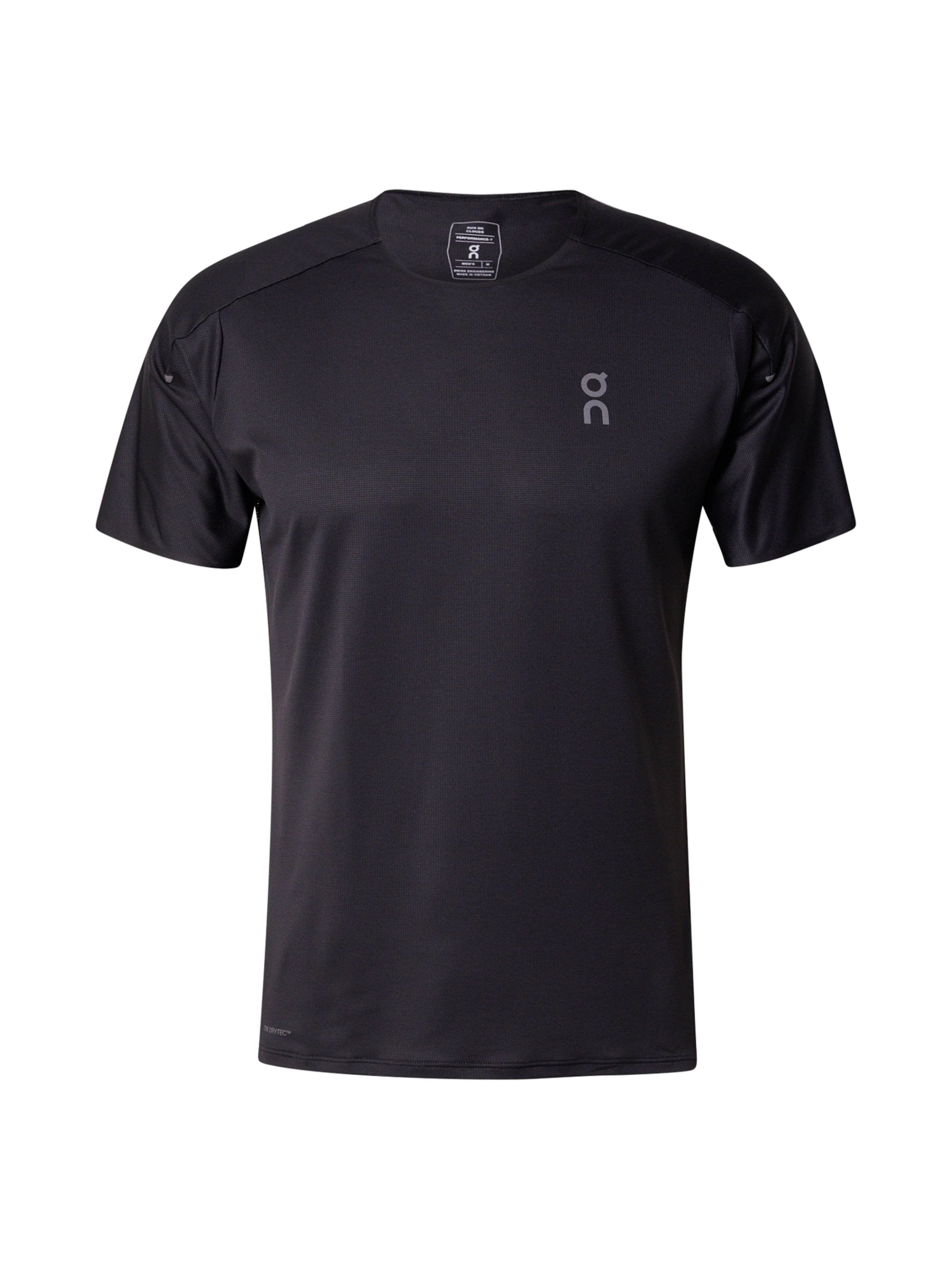 On Shirt in Black: front