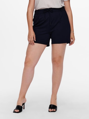 ONLY Carmakoma Regular Shorts 'Goldtrash Easy' in Blau: predná strana