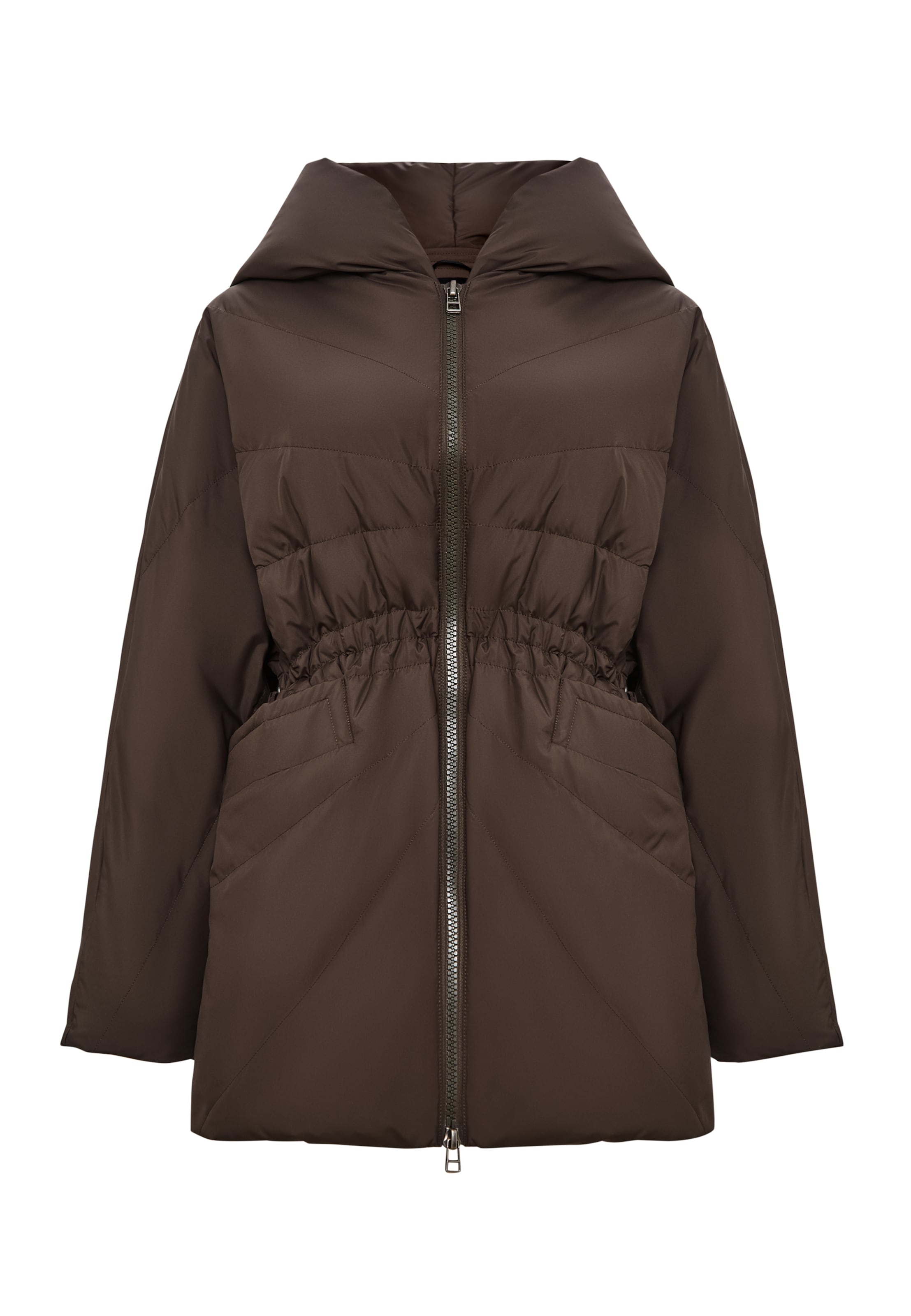 CESARE GASPARI Jacke in Braun: Vorderseite