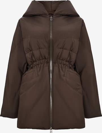 Veste d’hiver CESARE GASPARI en marron : devant