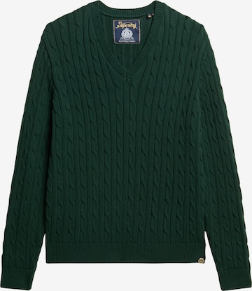 Superdry Trui in Groen: voorkant