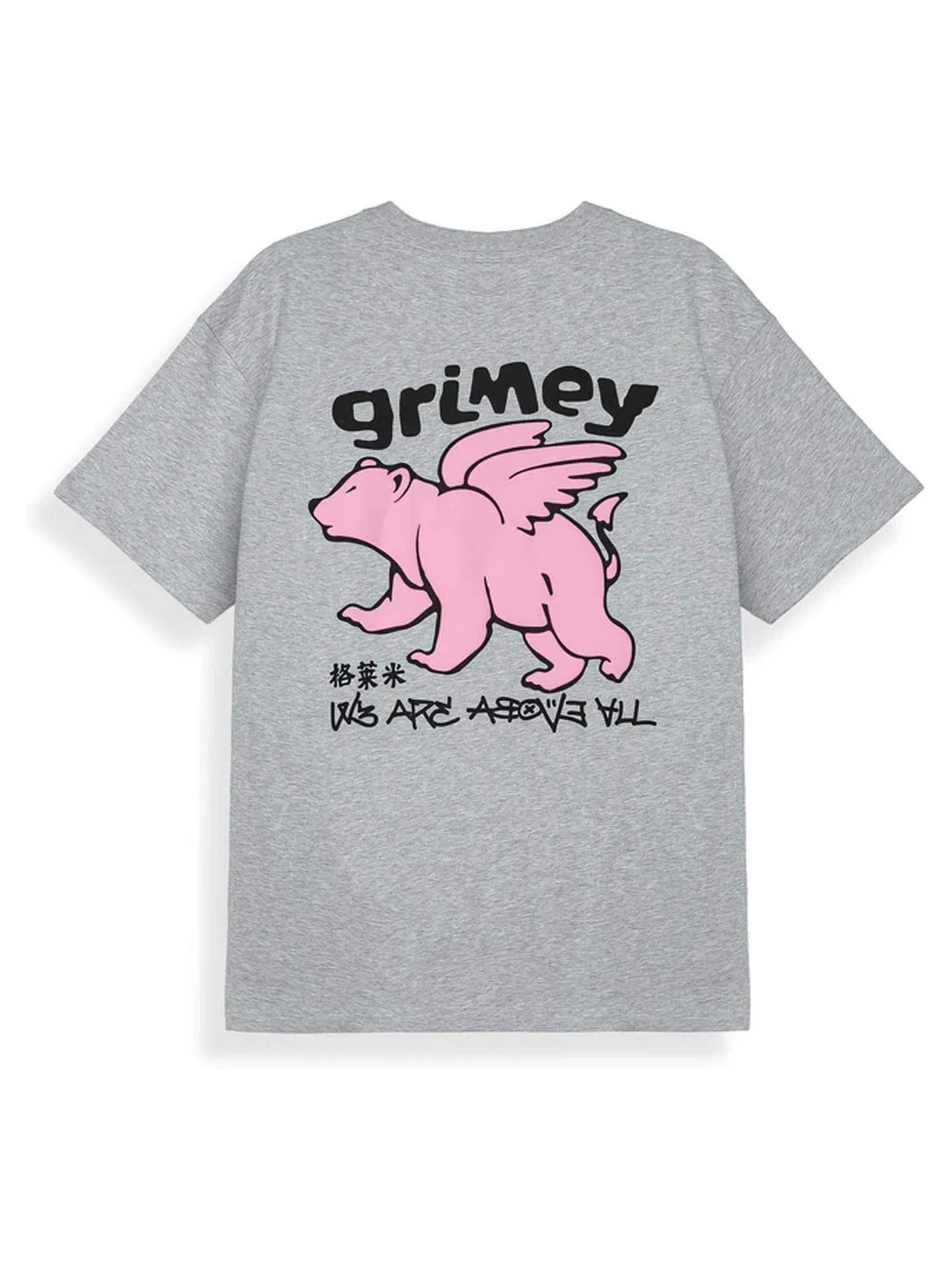 GrimeyMajica 'Camiseta grimey gris concreat jungle we are above all regular tee' - siva boja