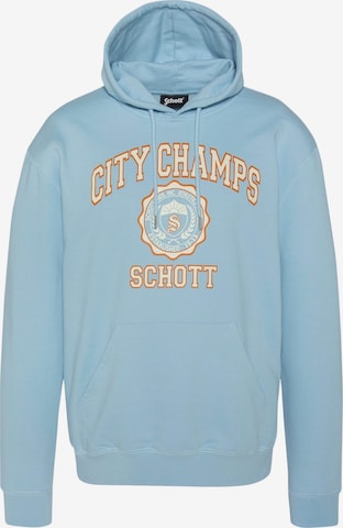 Schott NYC Sweatshirt 'Swivan2' in Blauw: voorkant