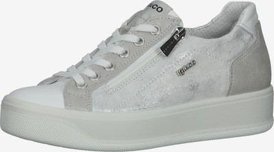 IGI&CO Sneakers laag in de kleur Lichtgrijs / Zilver / Wit, Productweergave