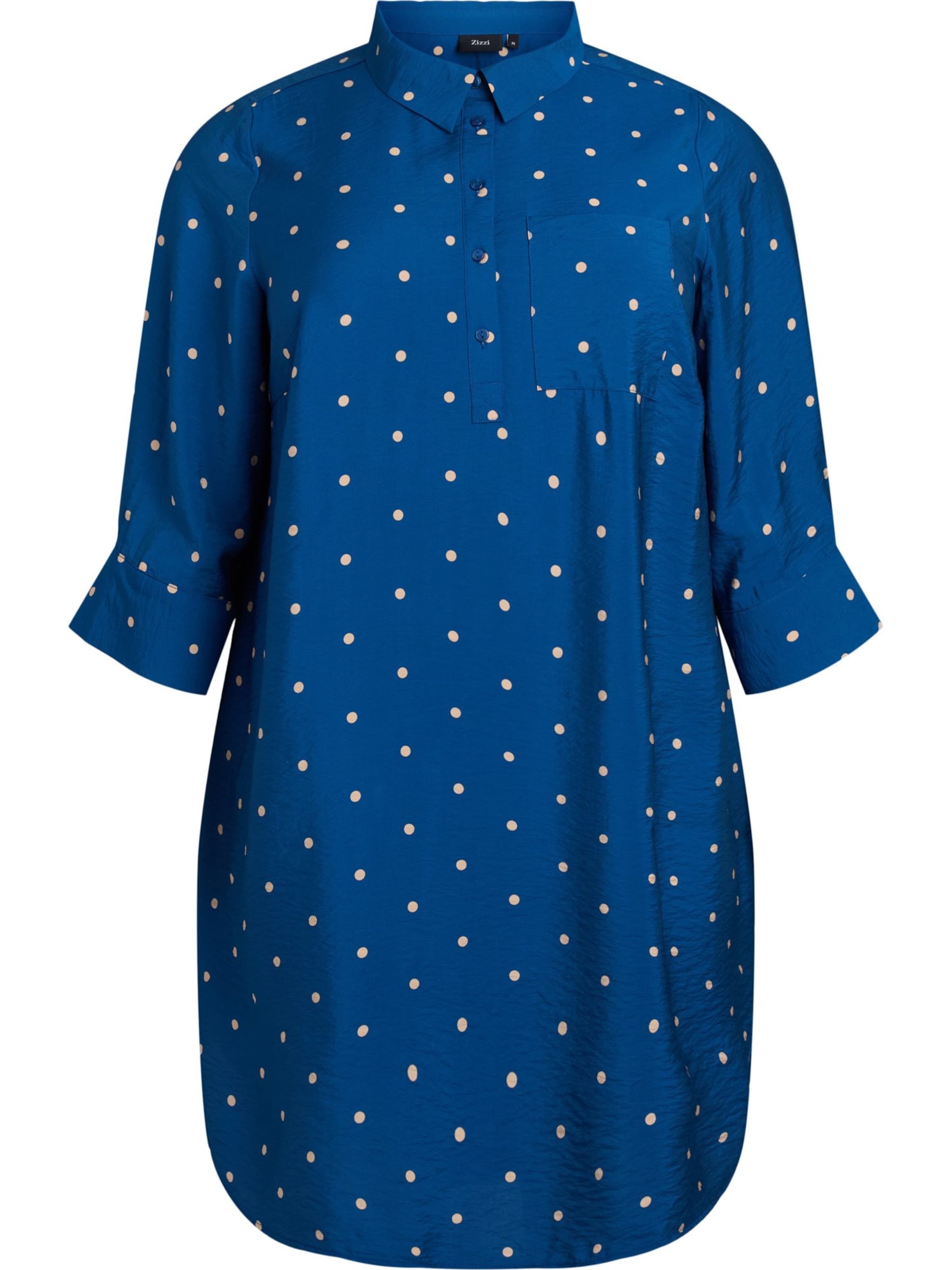 Zizzi Šaty 'VKAM' - Modrá: predná strana