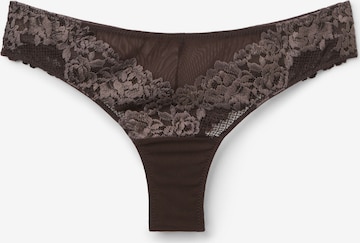 INTIMISSIMI Brazilian Slip 'Pretty Flowers' in Braun: Vorderseite