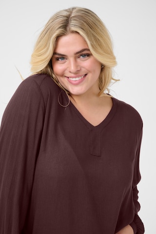 Camicia da donna 'KCAmi' di KAFFE CURVE in marrone