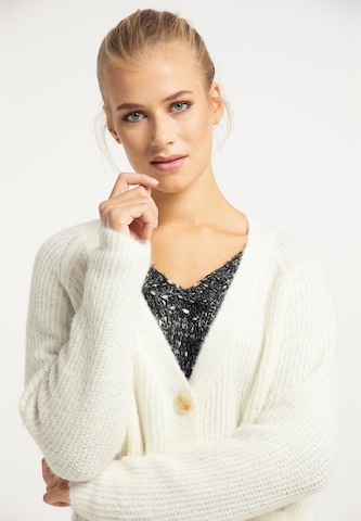 usha BLUE LABEL Knit Cardigan in White