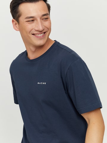 mazine T-Shirt ' Stundon Printed T ' in Blau