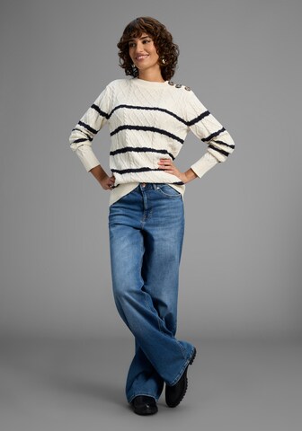 LAURA SCOTT Pullover in Weiß