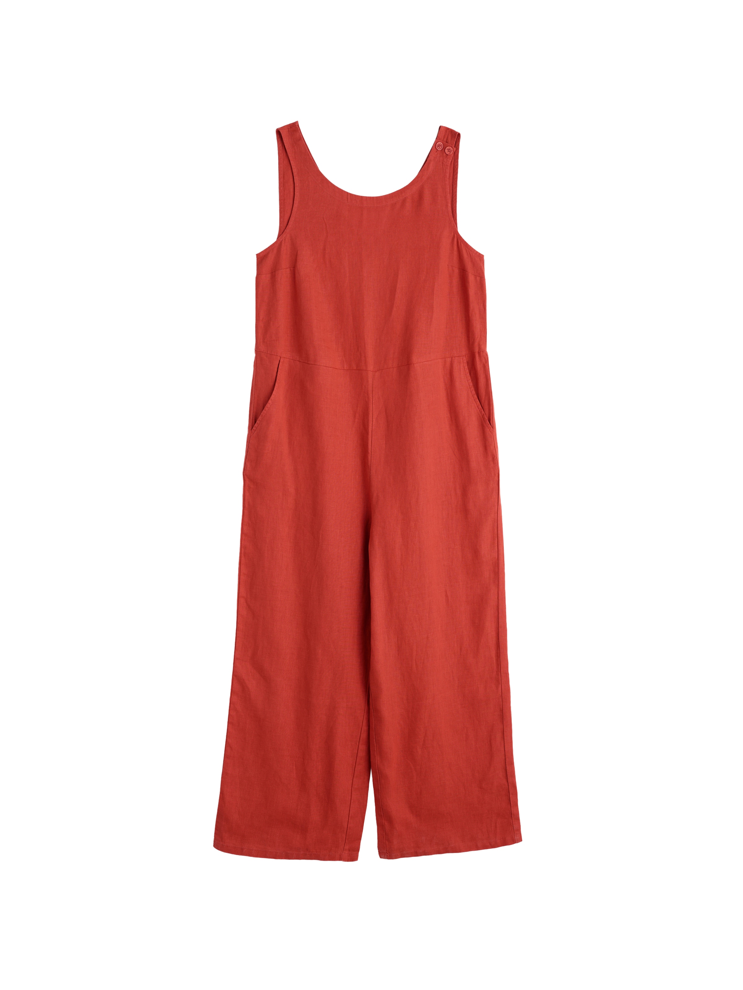 Seasalt Cornwall Wide leg Jumpsuit 'Salt Air' in Orange: front