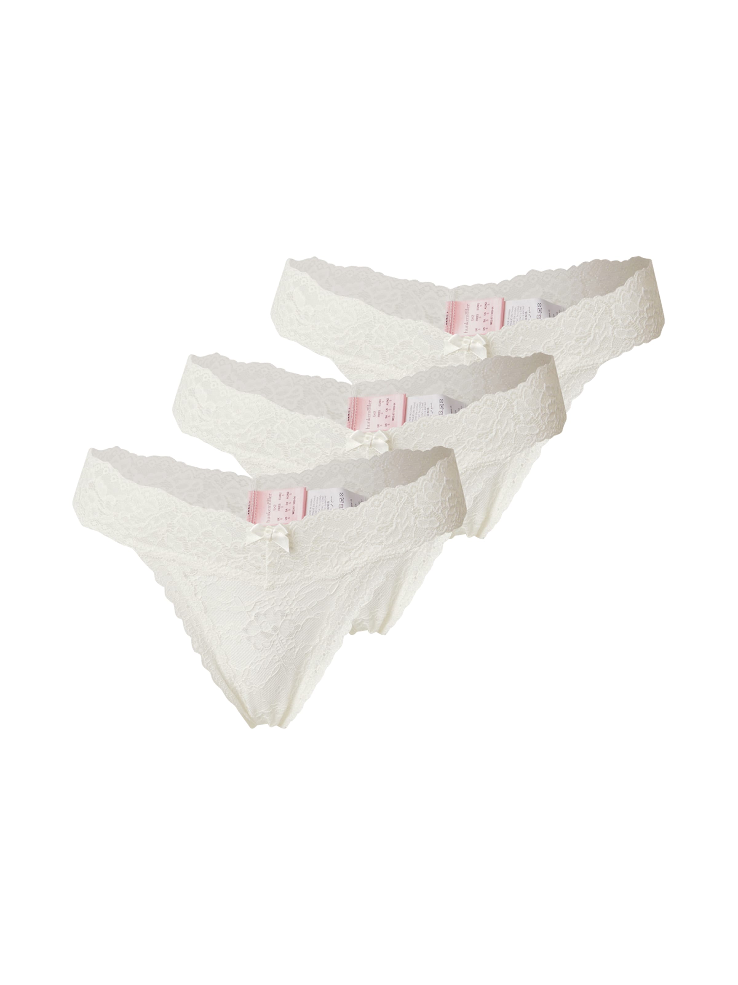 Hunkemöller Стринг 'Madison' в бяло: отпред