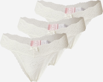 HunkemöllerTanga gaćice 'Madison' - bijela boja: prednji dio