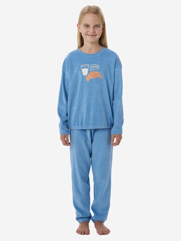 SCHIESSER Pajamas ' Nightwear ' in Blue: front
