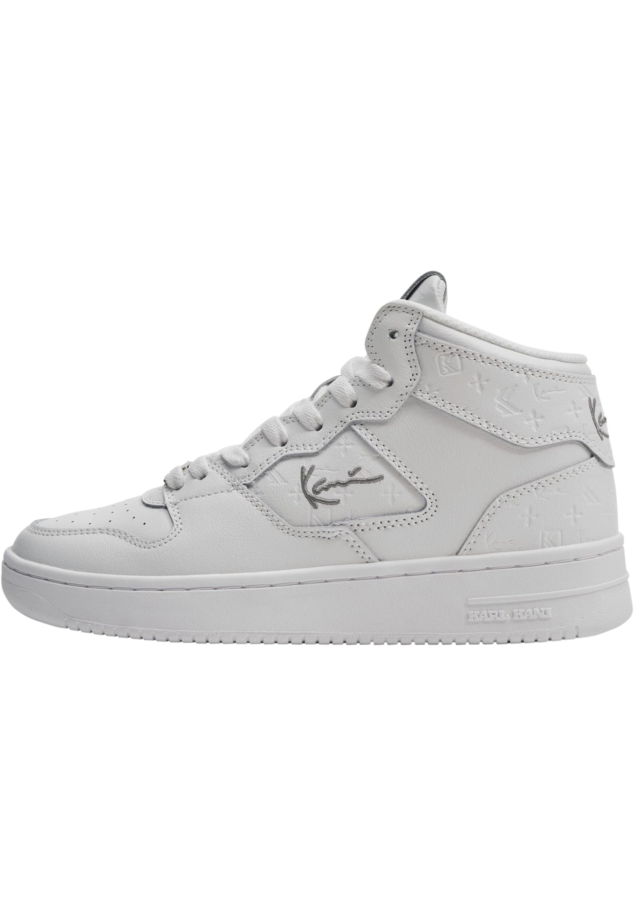 Sneaker alta di Karl Kani in bianco