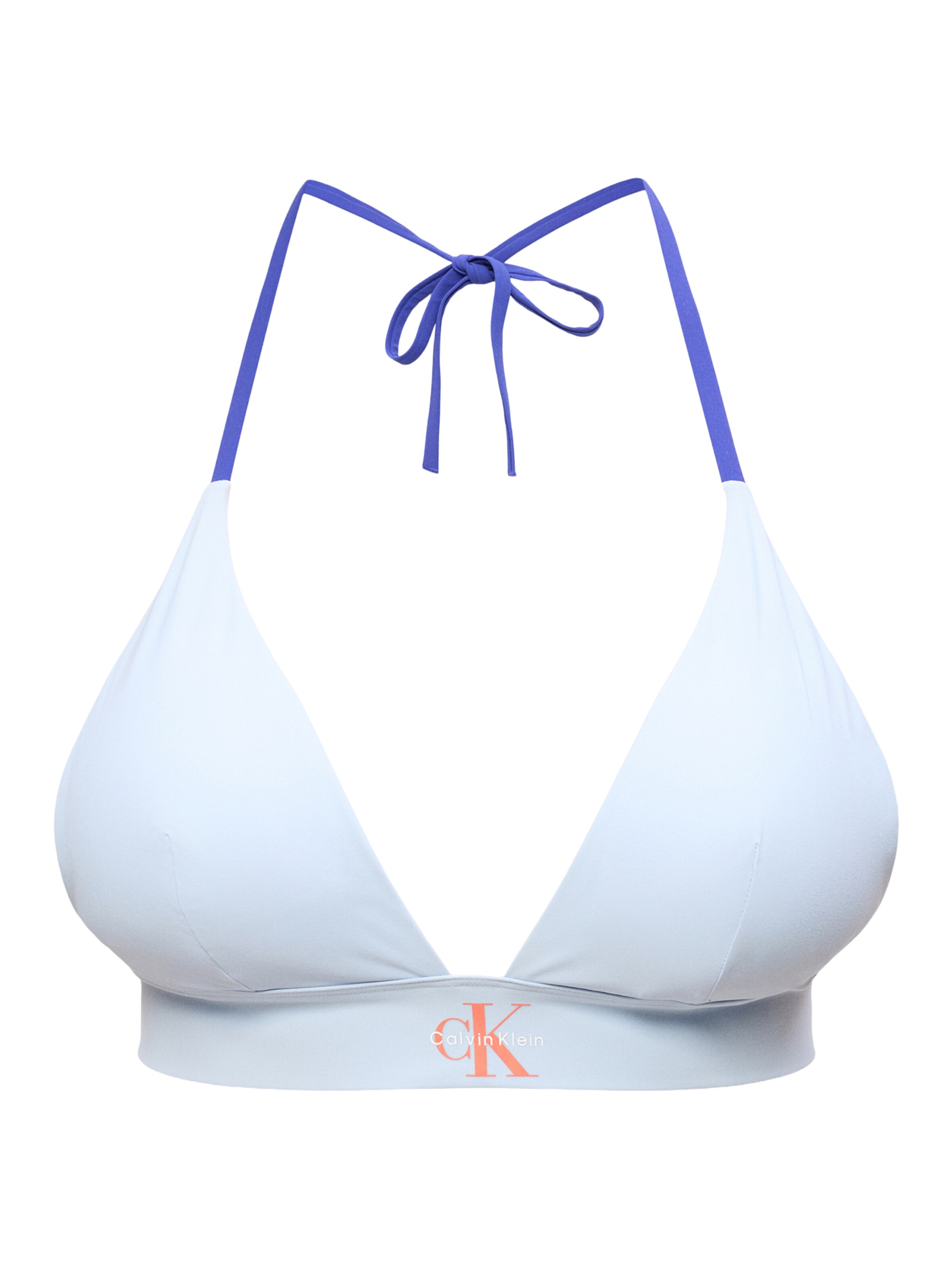 Calvin Klein Swimwear Bikinitop in Blauw: voorkant